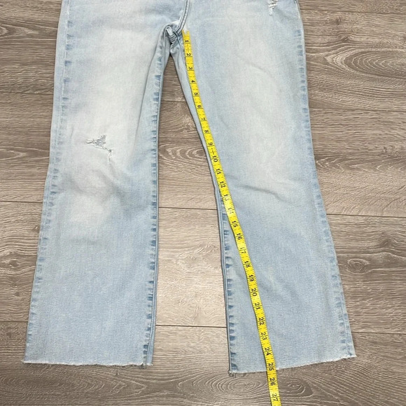 Current/Elliott The Kick Jean Solstice with Cut Hem Distressed 29 - Picture 10 of 14